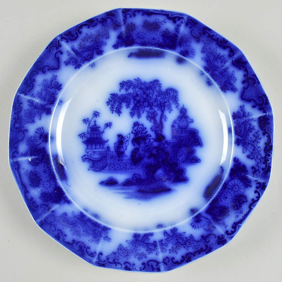 Scinde (12 Sided) Luncheon Plate by John Alcock-1