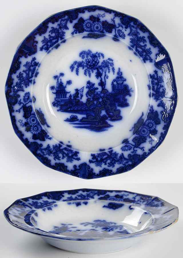 Scinde (12 Sided) 10" Round Vegetable Bowl by John Alcock-1