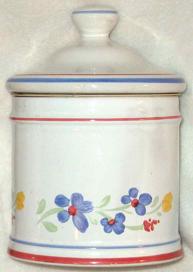 Tulip Garden Large Canister & Lid by Alacarte-1