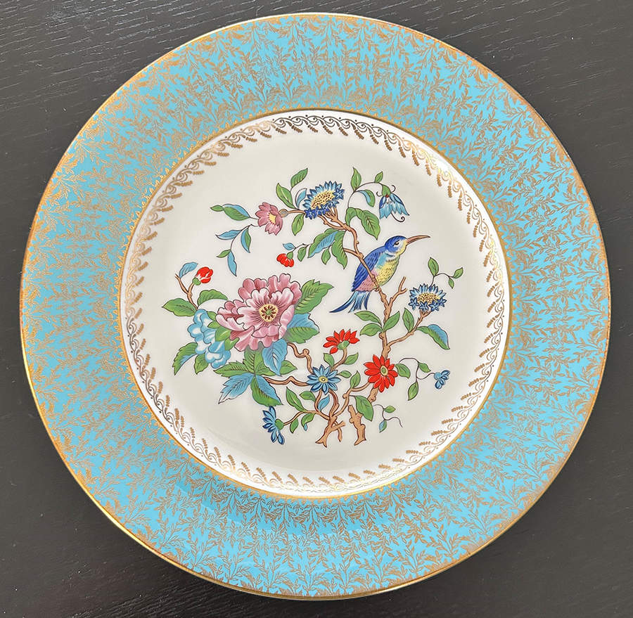 Pembroke (Gold Trim) Dinner Plate by John  Aynsley & Sons-1