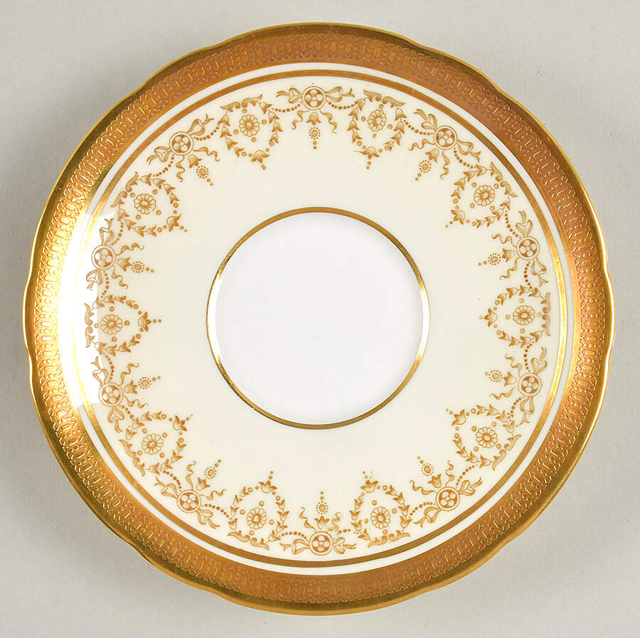 Gold Dowery Saucer for Footed Cup by John  Aynsley & Sons-1