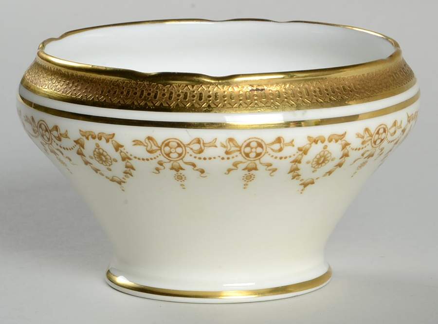 Gold Dowery Open Sugar Bowl by John  Aynsley & Sons-1