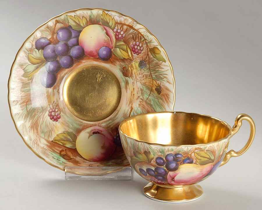 7956 Footed Cup & Saucer Set by John  Aynsley & Sons-1