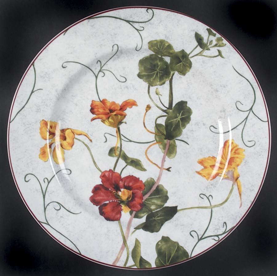 Floral Vine Salad/Dessert Plate by American Atelier-1