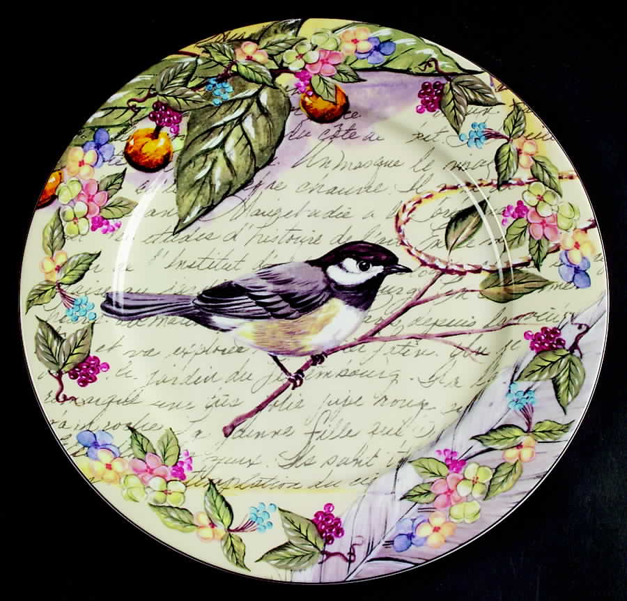 Morning Song Dinner Plate by American Atelier-1