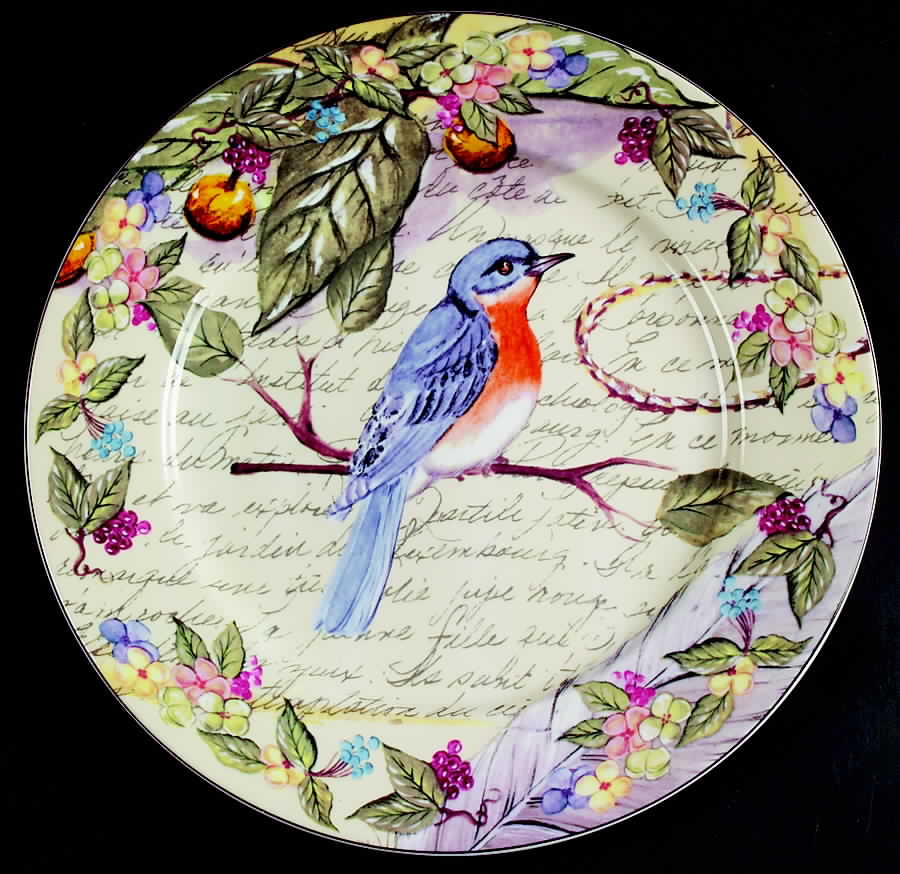 Morning Song Dinner Plate by American Atelier-1