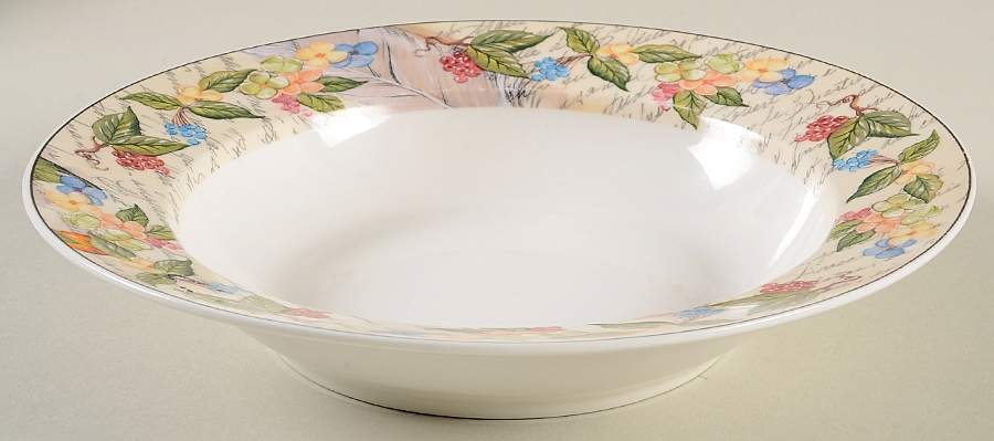 Morning Song Rim Soup Bowl by American Atelier-1