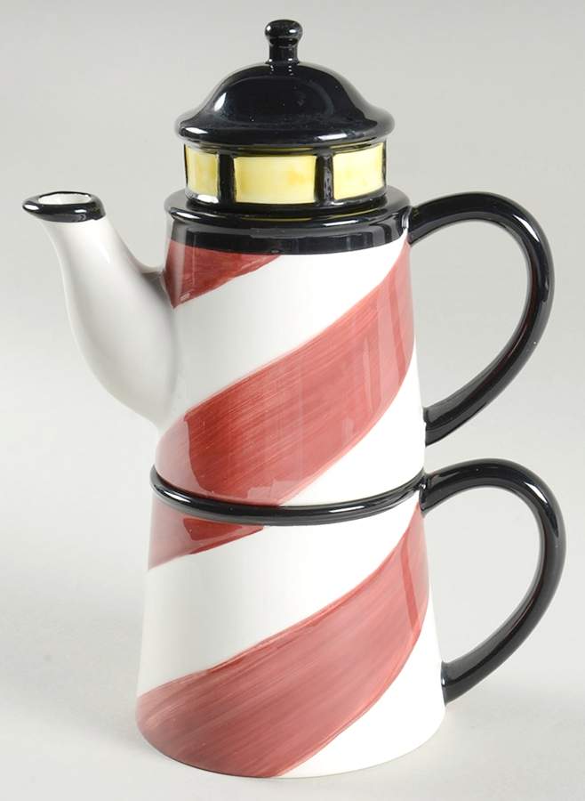 Signals Individual Teapot & Lid with Cup by American Atelier-1