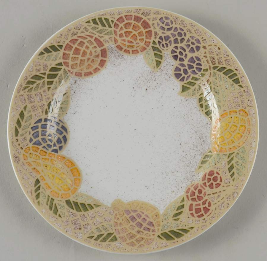Mosaic Fruit Salad/Dessert Plate by American Atelier-1