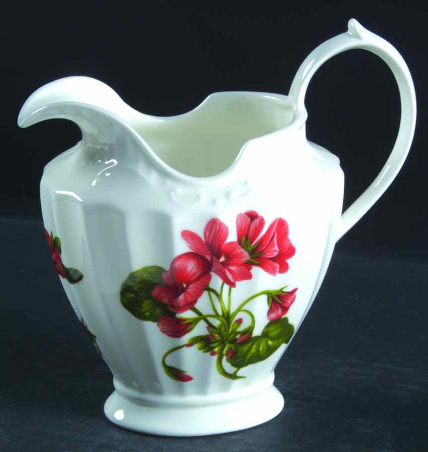 Chelsea Flowers 16 Oz Georgian Jug by John  Aynsley & Sons-1