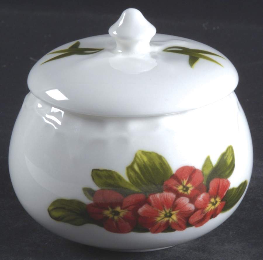 Chelsea Flowers Round Cascade Trinket Box & Lid by John  Aynsley & Sons-1