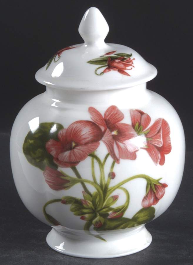 Chelsea Flowers Small Spice Jar & Lid by John  Aynsley & Sons-1