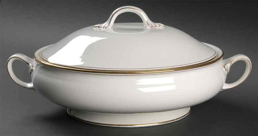 Corona Gold Round Covered Vegetable by John  Aynsley & Sons-1