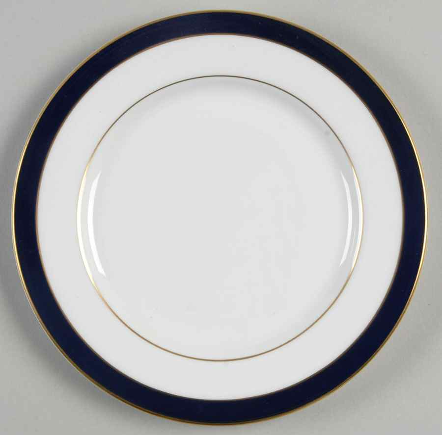 Meridian Cobalt Bread & Butter Plate by John  Aynsley & Sons-1