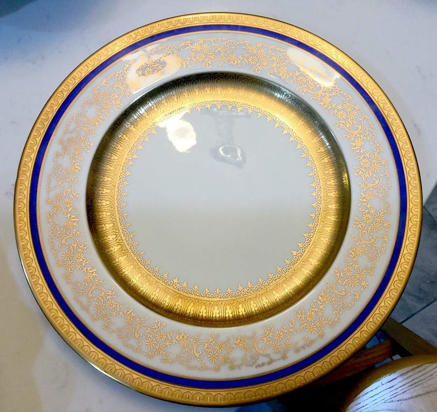 Kent Blue Dinner Plate by Atlas China Co-1
