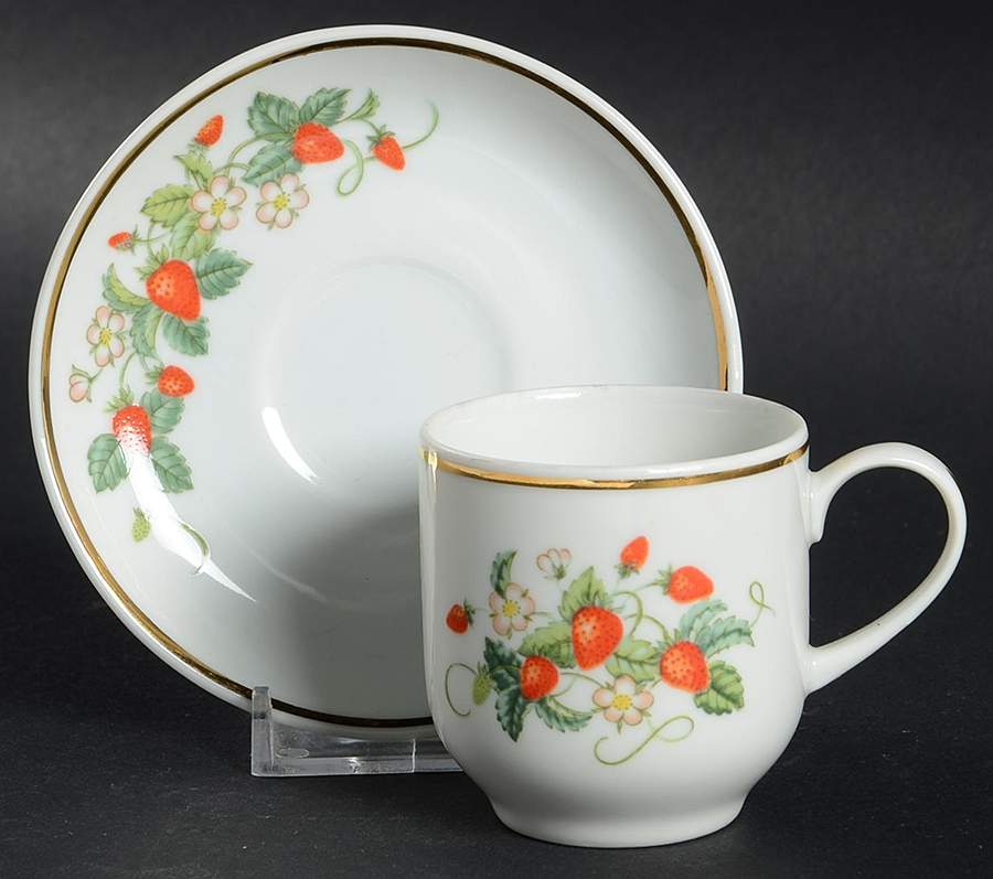 AVO2 Flat Demitasse Cup & Saucer Set by Avon-1