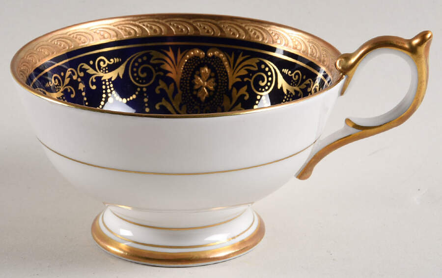Marlborough Cobalt Footed Cup by John  Aynsley & Sons-1