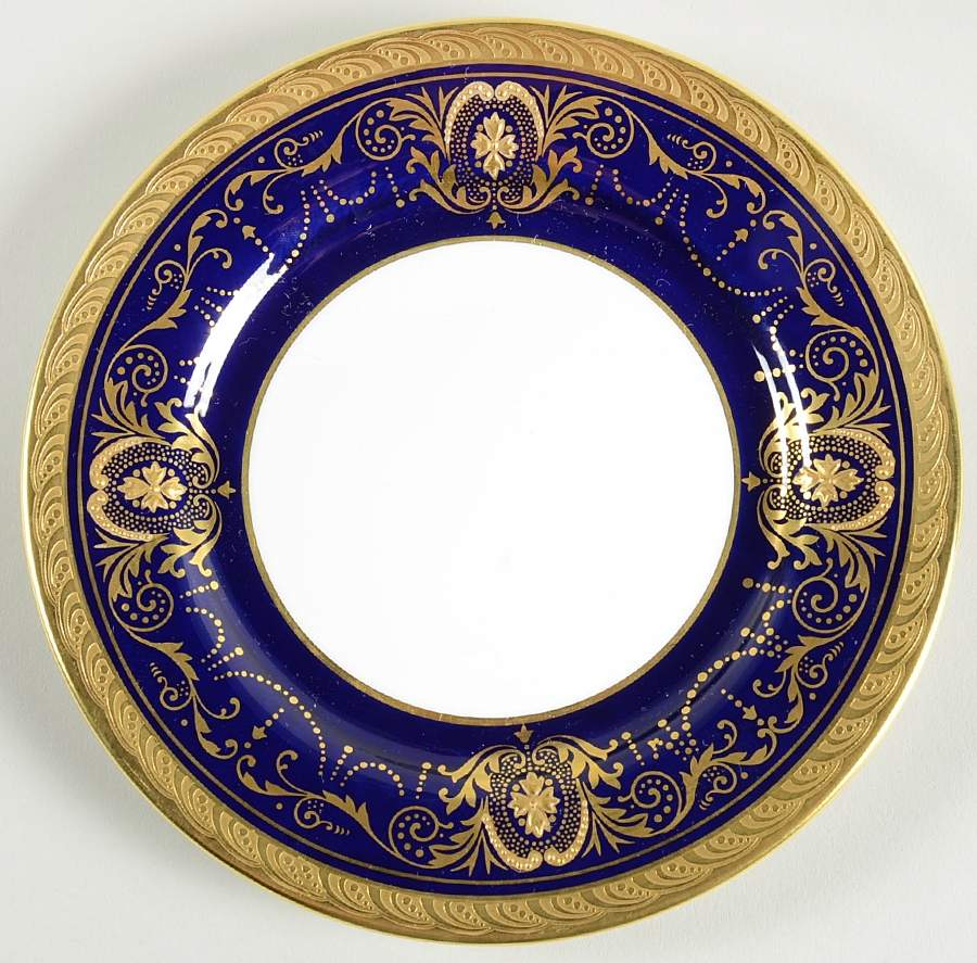 Marlborough Cobalt Bread & Butter Plate by John  Aynsley & Sons-1