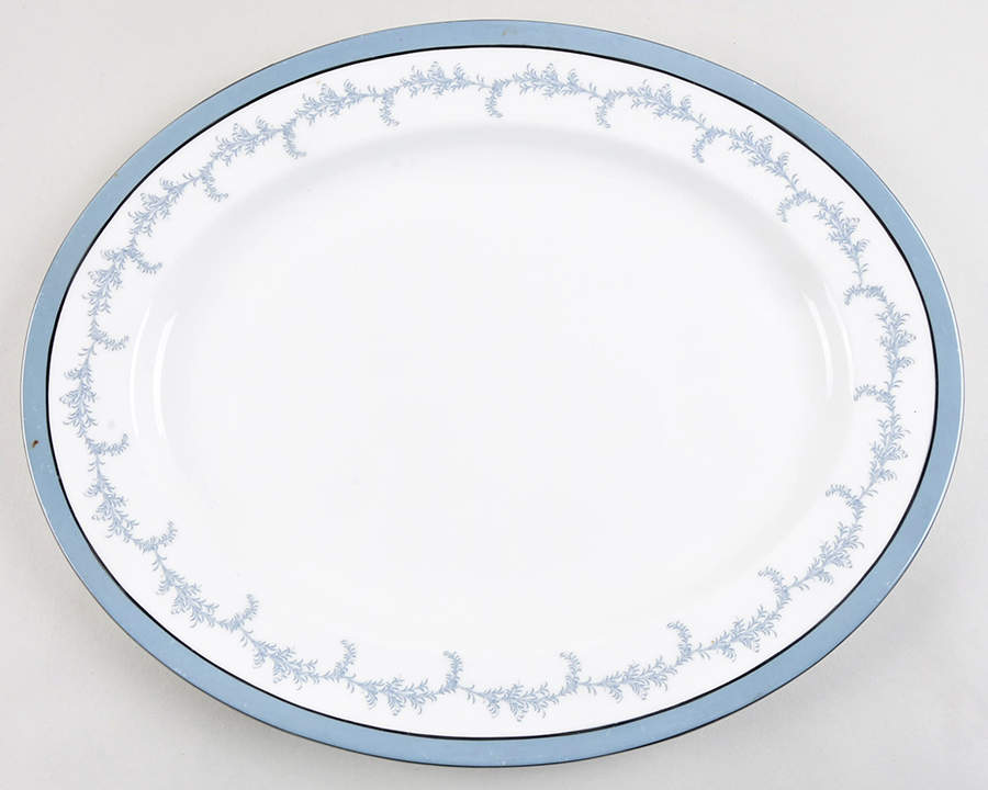 Kenmore (Smooth) 13" Oval Serving Platter by John  Aynsley & Sons-1