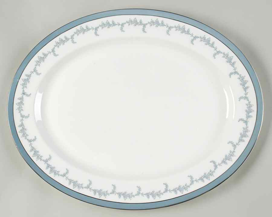 Kenmore (Smooth) 15" Oval Serving Platter by John  Aynsley & Sons-1