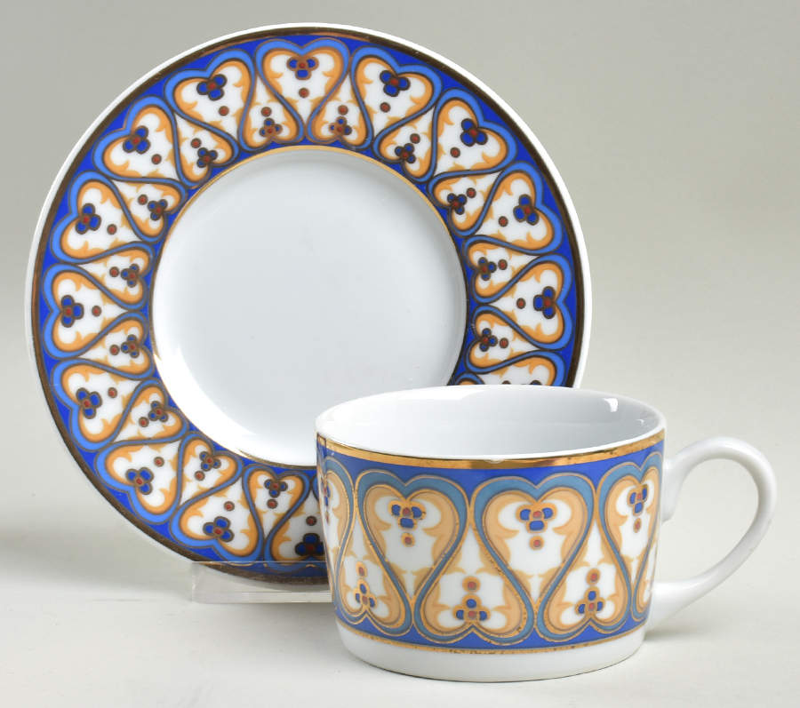 Traditions Flat Cup & Saucer Set by American Atelier-1