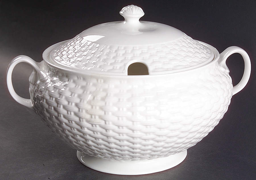 Belleek Basketweave Tureen &  Lid by John  Aynsley & Sons-1