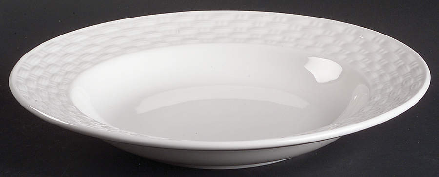 Belleek Basketweave Large Rim Soup Bowl by John  Aynsley & Sons-1