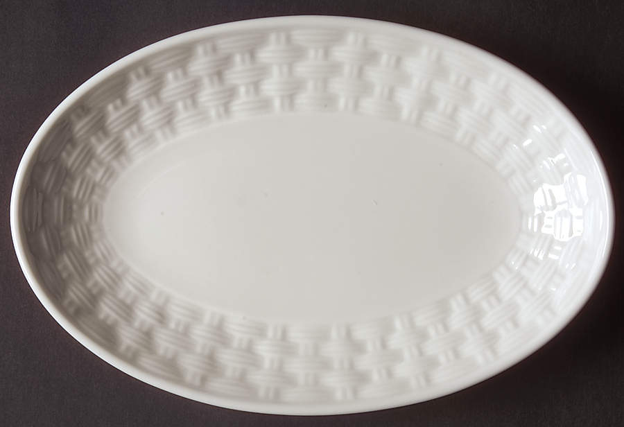 Belleek Basketweave Pickle Dish by John  Aynsley & Sons-1