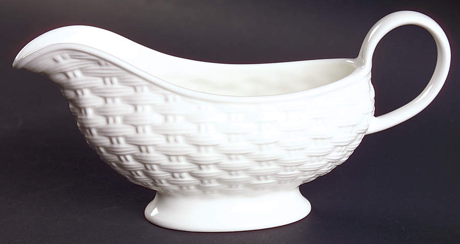 Belleek Basketweave Gravy Boat by John  Aynsley & Sons-1
