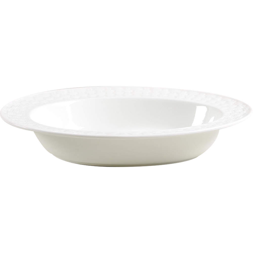 Belleek Basketweave 11" Oval Vegetable Bowl by John  Aynsley & Sons-1