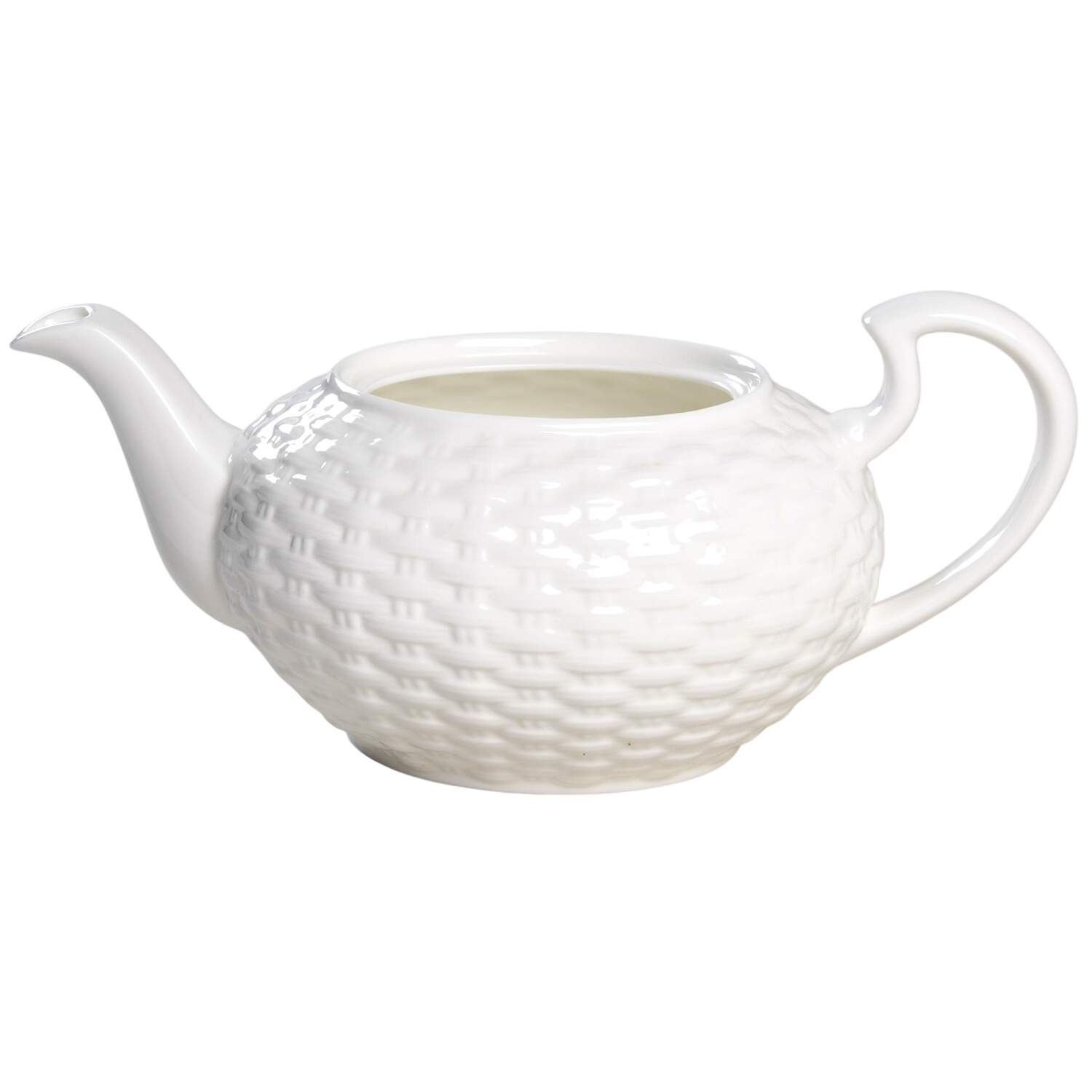 Belleek Basketweave Teapot No Lid by John  Aynsley & Sons-1