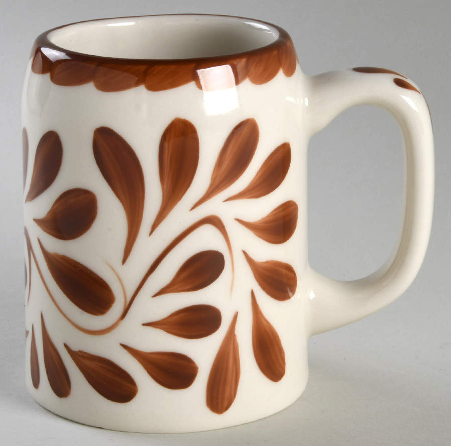 Puebla Brown Beer Mug by Anfora (Mexico)-1