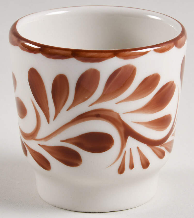 Puebla Brown Single Egg Cup by Anfora (Mexico)-1