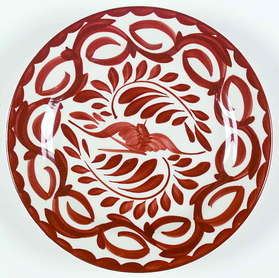 Puebla Brown Salad Plate by Anfora (Mexico)-1