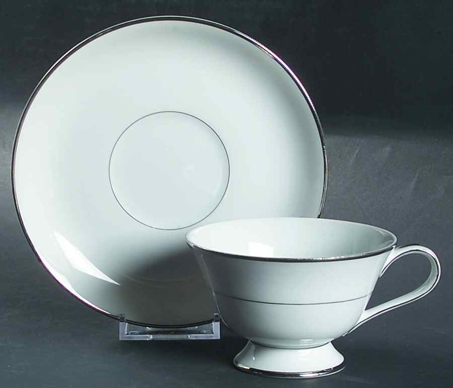 Eternally Yours Footed Cup & Saucer Set by Ashcraft-1