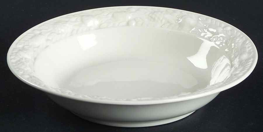 Della Robia Off White (Micratex) Fruit/Dessert (Sauce) Bowl by Adams China-1
