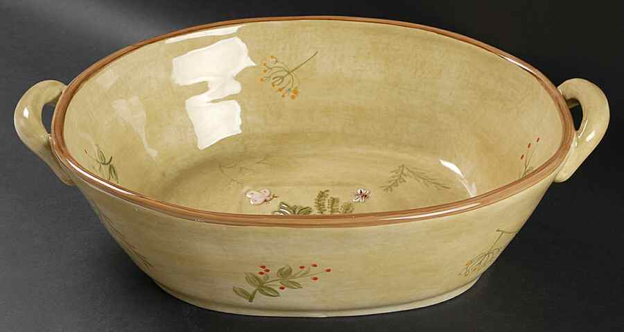 Cheri's Garden 13" Large Salad Serving Bowl by 222 Fifth (PTS)-1
