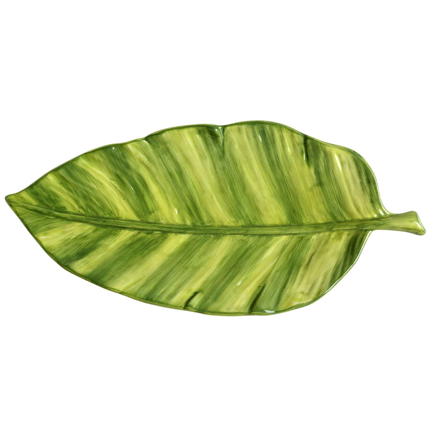 Monkey 14" Leaf Shaped Platter by American Atelier-1