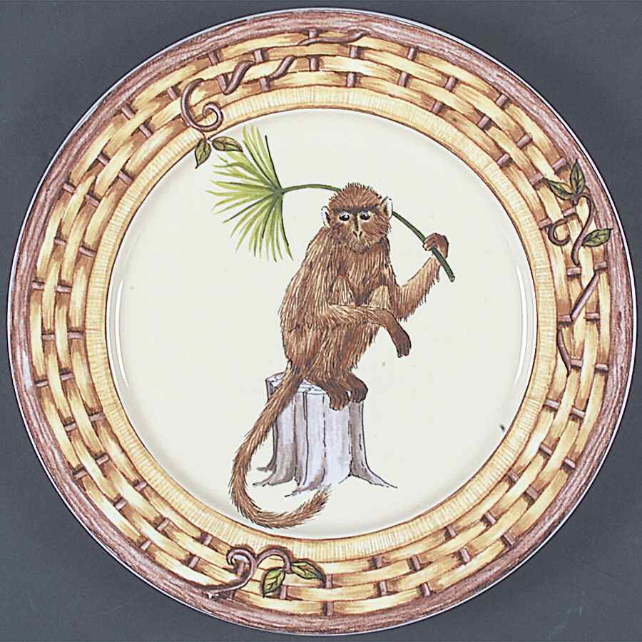 Monkey Accent Dinner Plate by American Atelier-1