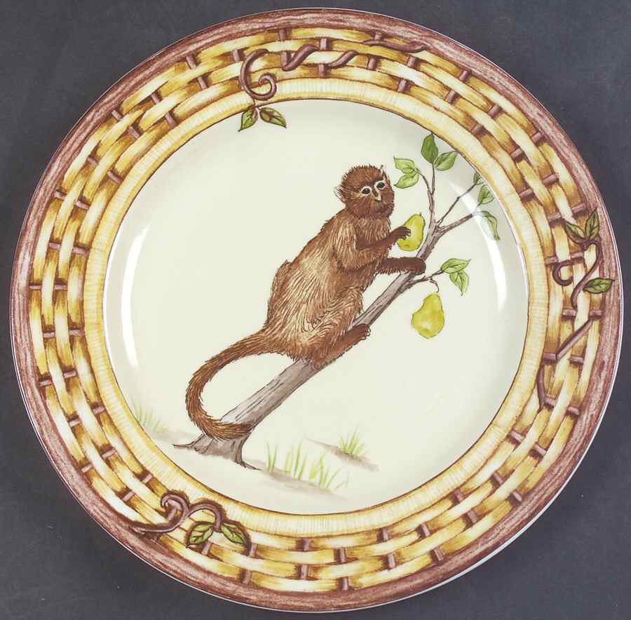 Monkey Salad/Dessert Plate by American Atelier-1