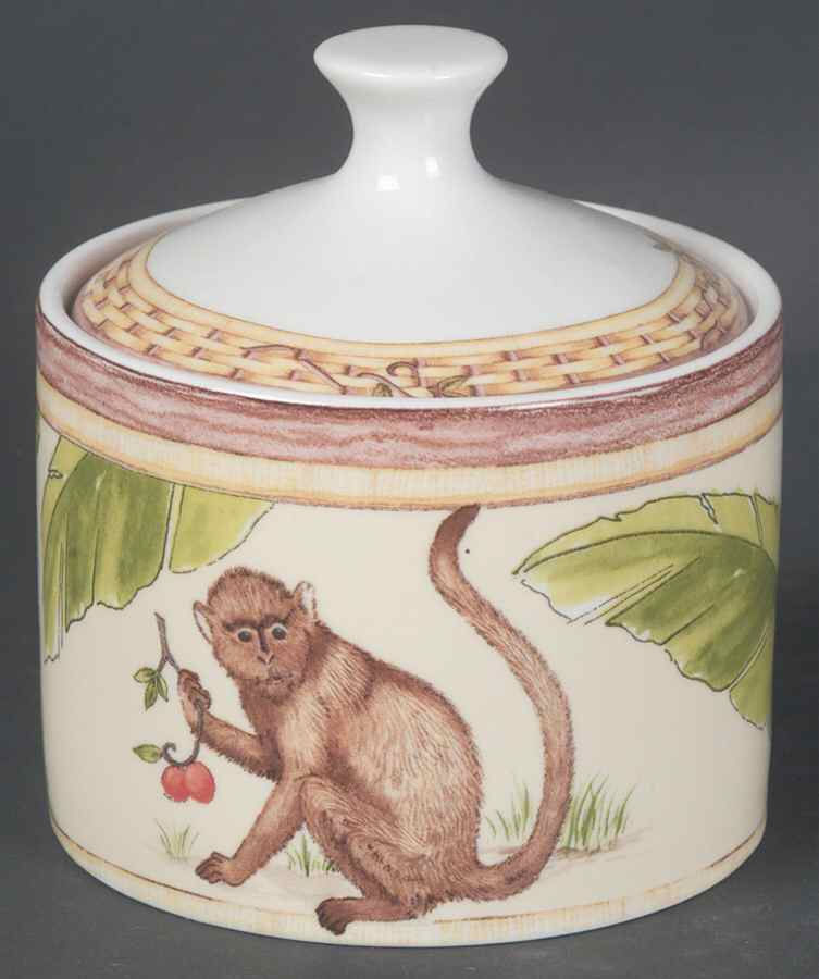 Monkey Sugar Bowl & Lid by American Atelier-1
