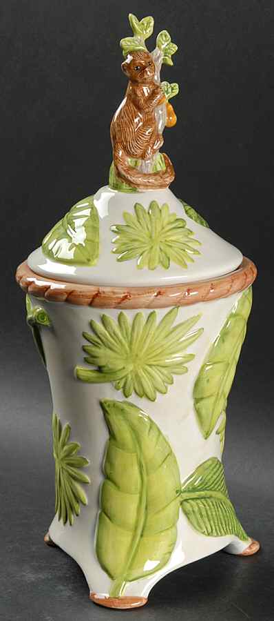 Monkey Medium Canister & Lid by American Atelier-1