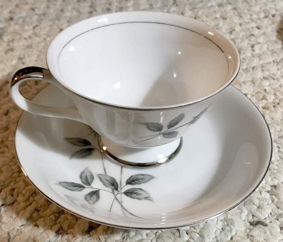 Barclay Footed Cup & Saucer Set by Arlen-1