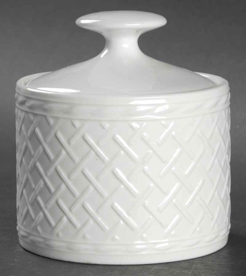 Rattan Sugar Bowl & Lid by Apropos-1