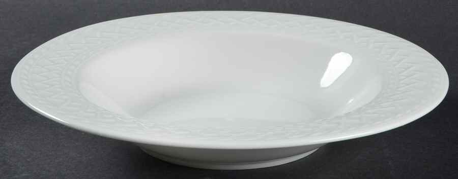 Rattan Large Rim Soup Bowl by Apropos-1