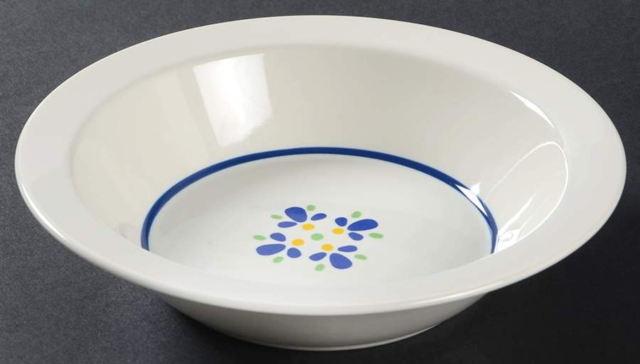 Fresh Flowers Rim Cereal Bowl by Avon-1