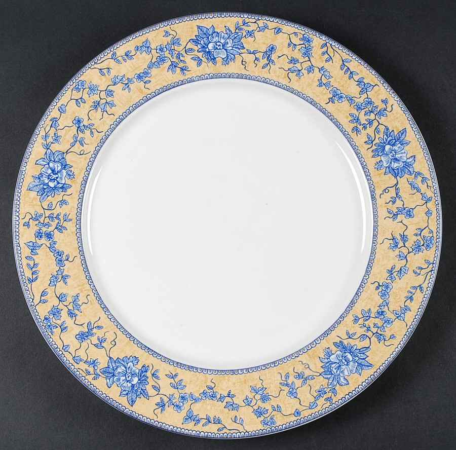 English Toile Blue 12" Chop Plate (Round Platter) by American Atelier-1