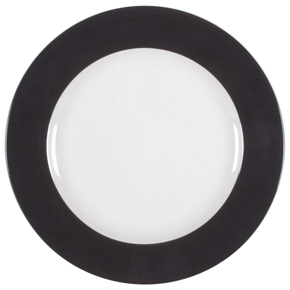 Slice of Life 12" Black Band Chop Plate/Round Platter by 222 Fifth (PTS)-1