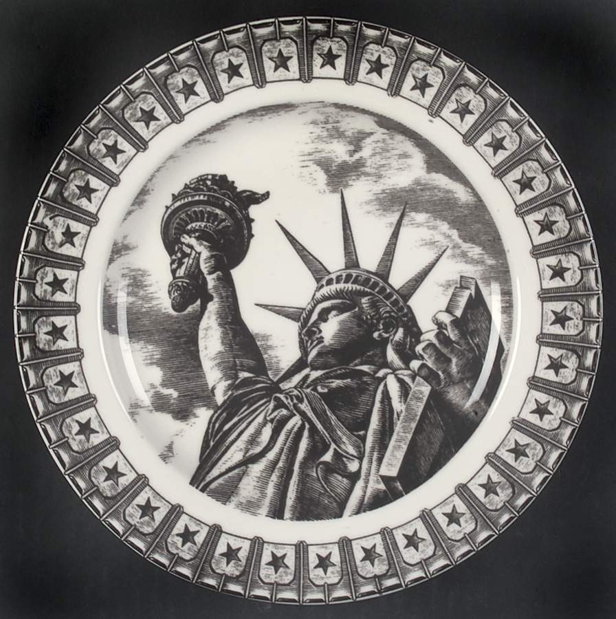 Slice of Life Miss Liberty Salad Plate by 222 Fifth (PTS)-1