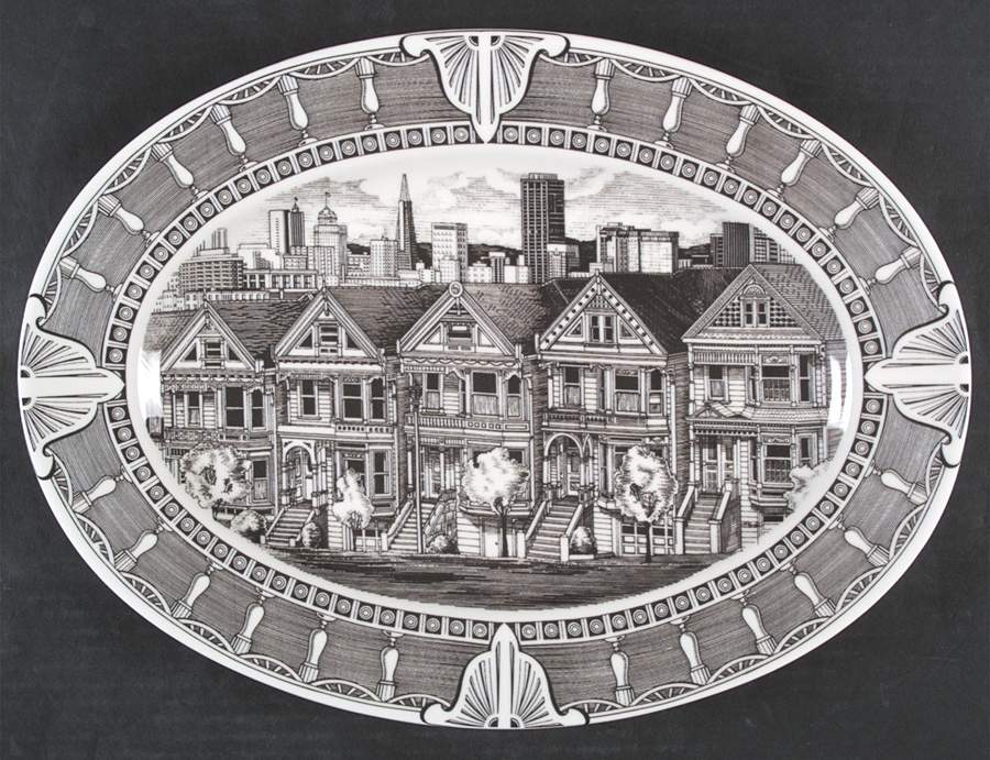 Slice of Life 14" Oval Serving Platter by 222 Fifth (PTS)-1